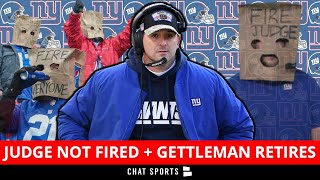 Joe Judge NOT FIRED By New York Giants, Dave Gettleman Retires + Giants GM Candidates | Giants News