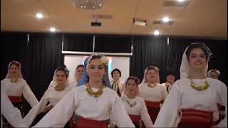 Nastup folklorne  grupe Morava u  All About ballroom studio ￼