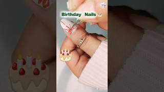 Celebrate Birthday in Style🎂🎁Short Nails Inspo #naildesign #viral #birthdaynails #birthdaysong