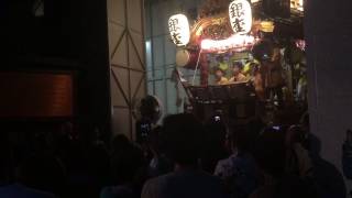 熊谷うちわ祭り2016 3日目夜 銀座区帰路、おさめ囃子