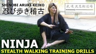 Ninja Stealth Walking Training Drills | Shinobi Aruki Keiko