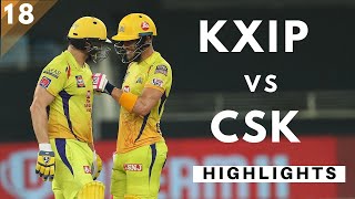 IPL 2020 Match 18: KXIP vs CSK Match Highlights