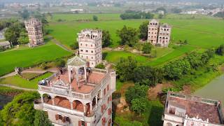 广东开平碉楼航拍-Kaiping Diaolou