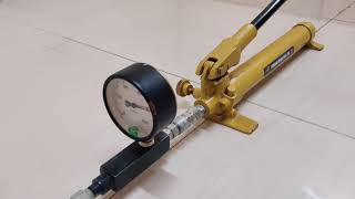 Enerpac P-801 Hand Pump with 4 Way Valve