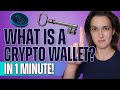 What is a Cryptocurrency Wallet? (In 1 Minute!) - Beginners’ Guide #shorts