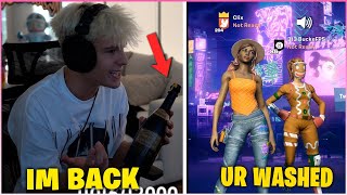 CLIX Celebrate On LIVE STREAM \u0026 Returns To CREATIVE 1v1 After His BAN! (Fortnite Moments)