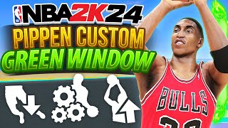 Best Jumpshots in NBA 2K24 : Pippen Jumpshot Green Window for Height 6'5 - 6'9 Builds