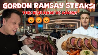 Trying Gordon Ramsay's Steakhouse for the first time!  Angry Guests!