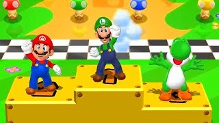 Mario Party 9 - Minigames - Mario vs Luigi vs Yoshi vs Peach (Master CPU)