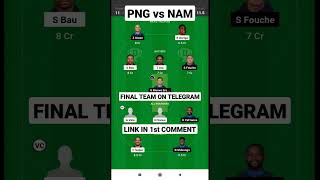 png vs nam dream11 prediction today || png vs nam dream11 team || cwc qualifier #shorts #dream11