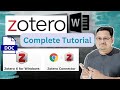 How to Use Zotero: Complete Tutorial || Zotero for Windows || Research Publications | Dr. Akash Bhoi