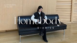 Homebody Diaries | daily life of an introvert, cozy days @ home to escape the cold, new hair