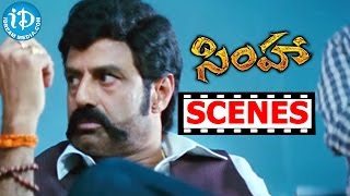 Simha Movie Scenes - Balakrishna Questioning Police Officials - Sneha Ullal || Nayantara