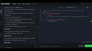 Hackerrank Python Solution #14 Regex and Parsing - Validating UID