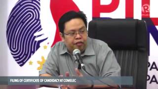 Jimenez: Comelec has the criteria to declaire if an aspirant is a nuisance candidate