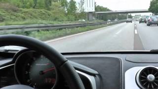 McLaren MP4-12C Ride on German Autobahn - Loud Sound!