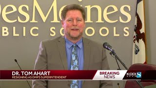 DMPS Superintendent announces his resignation