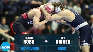 Levi Haines vs. Peyton Robb - 157 lb Semifinals - 2023 NCAA Wrestling Championships
