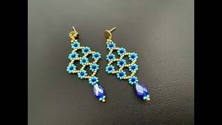 Daisy Earrings || DIY Daisy chain Earrings || How to make Beaded Earrings