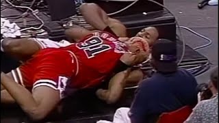 Dennis Rodman vs Alonzo Mourning Heated Moments Comp