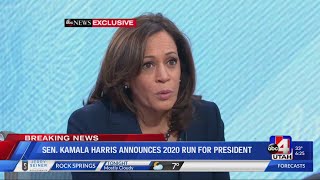 KAMALA HARRIS ANNOUNCES 2020 PRESIDENTIAL RUN