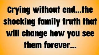 💸 crying without end...the shocking family truth that will change how you see them forever...