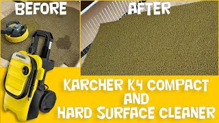 Cleaning Outdoor Mats/Carpet with Karcher K4 Compact and Hard Surface Cleaner | Karcher T300 or T250