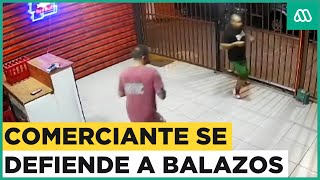 Comerciante se defiende de robo a balazos en comuna de Ñuñoa