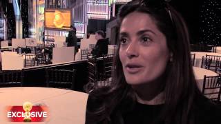 Salma Hayek Presenting at Golden Globes: HFPA Exclusive