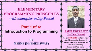 Elementary Programming Principles | Introduction To Programming