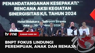 Rakernas 2024: BNPT Fokus Lindungi Perempuan, Anak dan Remaja | Kabar Hari Ini tvOne