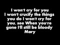 Lady GaGa - Bloody Mary (Lyrics On Screen)