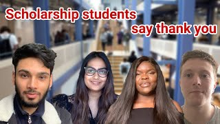 A thank you from scholarship recipients  | LSE Student Support Scholarship Fund