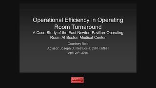 Operational Efficiency in Operating Room Turnaround: A Case Study at BMC