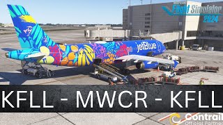 MSFS24 Live | NEW MK Studios Fort Lauderdale | Real World jetBlue Ops | Fenix A320