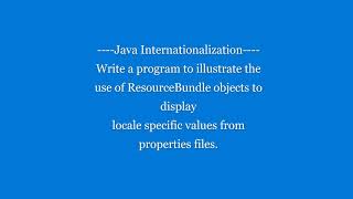 Easy program to use ResourceBundle object | Properties file | Java Internationalization