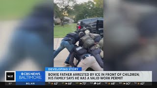 Bowie father arrested by ICE in front of children, family says he has a valid work permit