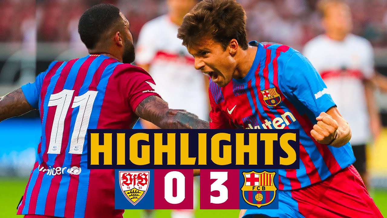 HIGHLIGHTS | VFB Stuttgart 0-3 Barça (MEMPHIS, YUSUF DEMIR & RIQUI PUIG ...