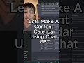 Content Calendar Using Chat GPT You Can Paste In Google Sheets #chatgpt #contentmarketing
