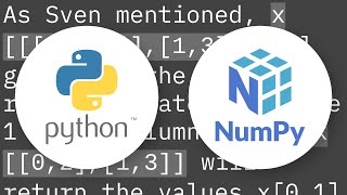 Slicing of a NumPy 2d array, or how do I extract an mxm submatrix from an nxn array (n m)?