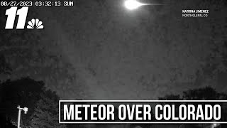 Fireball meteor spotted over Colorado