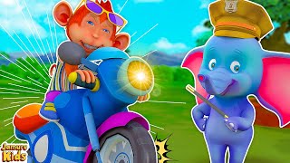 Bandar Mama ki Nayi Bike Cartoon 🏍️ I बंदर मामा | Hindi Nursery Rhymes | Jamure Kids