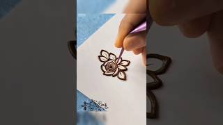 Arabic bold mehndi design| rose mehndi designs|how to make rose henna |#rosehenna #arabicmehndi