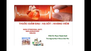 DƯỢC LÝ [CTUMP] - Thuốc Giảm đau - Hạ sốt - Kháng viêm | PGS.TS Phạm Thành SuôL