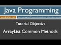 Learn Java Programming - ArrayList Common Methods Tutorial