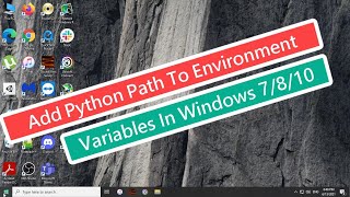 How To Add Python Path To Environment Variables In Windows 7/8/10