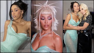 Doja Cat Gets Ready for the 2022 GRAMMYs