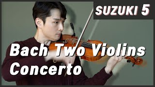 Suzuki Violin School Book Vol. 5 Concerto for Two violins 1st Mvt. Violin I - J.S. Bach @bochankang