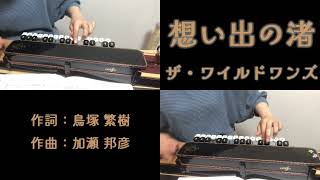 【大正琴１人アンサンブル】想い出の渚/ザ・ワイルドワンズ/歌詞付き/琴修会