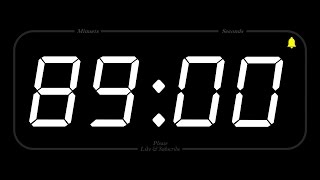 89 MINUTE - TIMER & ALARM - 1080p - COUNTDOWN